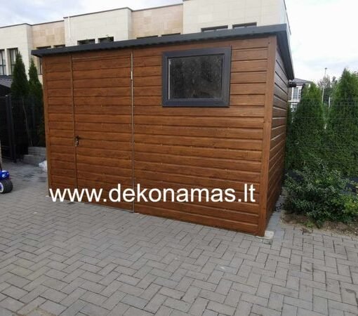 Skardinis Sandėliukas - Aukso Ąžuolo Imitacija (3,30m x 1,90m)