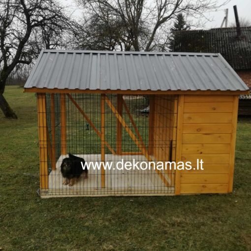 Voljeras su šiltinta būda 3x2 m