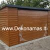 Pristatome mūsų naująjį Auksinio Ąžuolo Imitacijos sandėliuką su pastoge! 🌟 4,0x3,0m