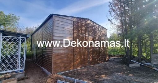Pristatome mūsų naują medžio imitacijos angarą GOLDEN OAK 3D! 🌟6,0x7,0m