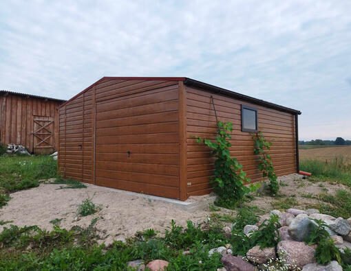 Skardinių Garažų Derinimas su Esamais Statiniais 5,0x5,0m