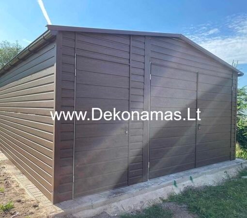 žsakovų Pamilta 😍 Riešuto Medžio Imitacijos Skardos Garažas 5x5 metrai