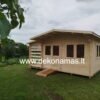 Sodo namelis Jana 4x4 m. 44 mm. su pastoge 1mx4 m,