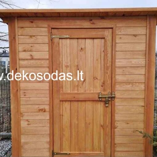 Medinis sandėliukas 1x1 m.