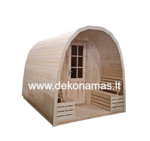 Medinis sandėliukas ARKA 3×2,4 m – praktiškas ir estetiškas sprendimas jūsų sodui