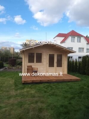 Kiek kainuoja pastatyti medinį namelį? Realus „Magdė“ 5x4 m projekto pavyzdys