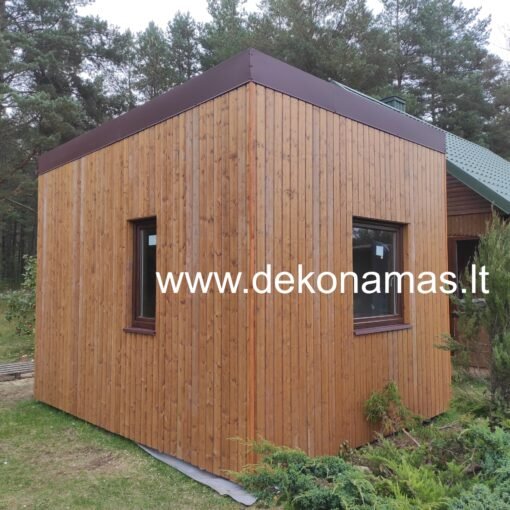 Pristatome SIP namelį „Kubas“ 14 m² – harmoninga šiuolaikinio dizaino ir pažangios SIP technologijos sintezė.