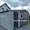 Medinis sodo įrankių namelis su malkine 3x2 m + 1,5x2 m, impregnuota mediena, galima pasirinkti spalvą.