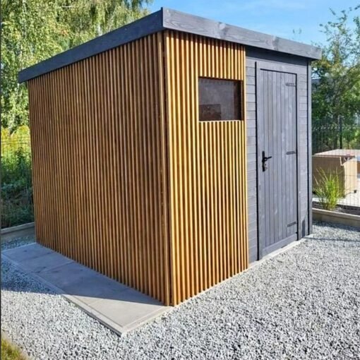 Karkasinis medinis sandėliukas 200x300 cm su grindimis, impregnuotas ir paruoštas naudoti, galimas pristatymas visoje Lietuvoje.