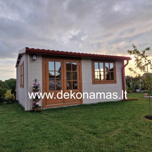 Medinis sodo namelis "Ramunė" 5×4 m. 20 m²