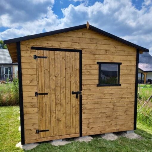 Karkasinis Dvišlaitis Sandėliukas su Grindimis impregnuotas 200x300 cm – Patogiam Sandėliavimui