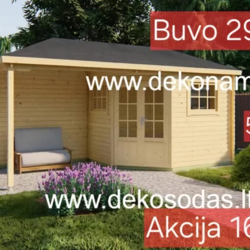 Rain vasarnamis pavėsinė 5 x 2.5 m – 2,5x2,5 m. sandėliukas, Idealus sprendimas sodo poilsiui ir sandėliavimui 28 mm.
