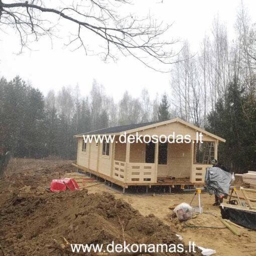 „Vasarnamis GRAND 50“ – medinis sodo namas 5x10 m, 44 mm sienojai