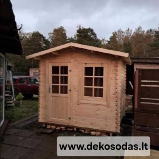 Medinis sandėliukas "Soren" 2,5 x 2 m (28 mm, dvišlaitis)