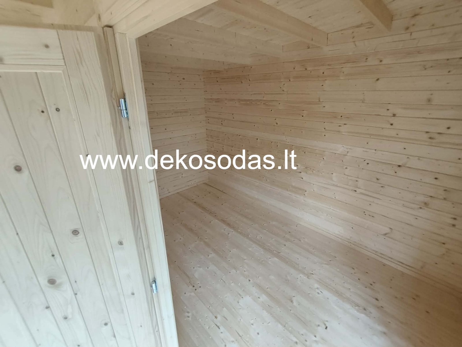 Namelis „Vitra 580“ – medinis sodo namelis su vitrininiais langais, 2 kambariais, 580 × 390 cm - Image 25