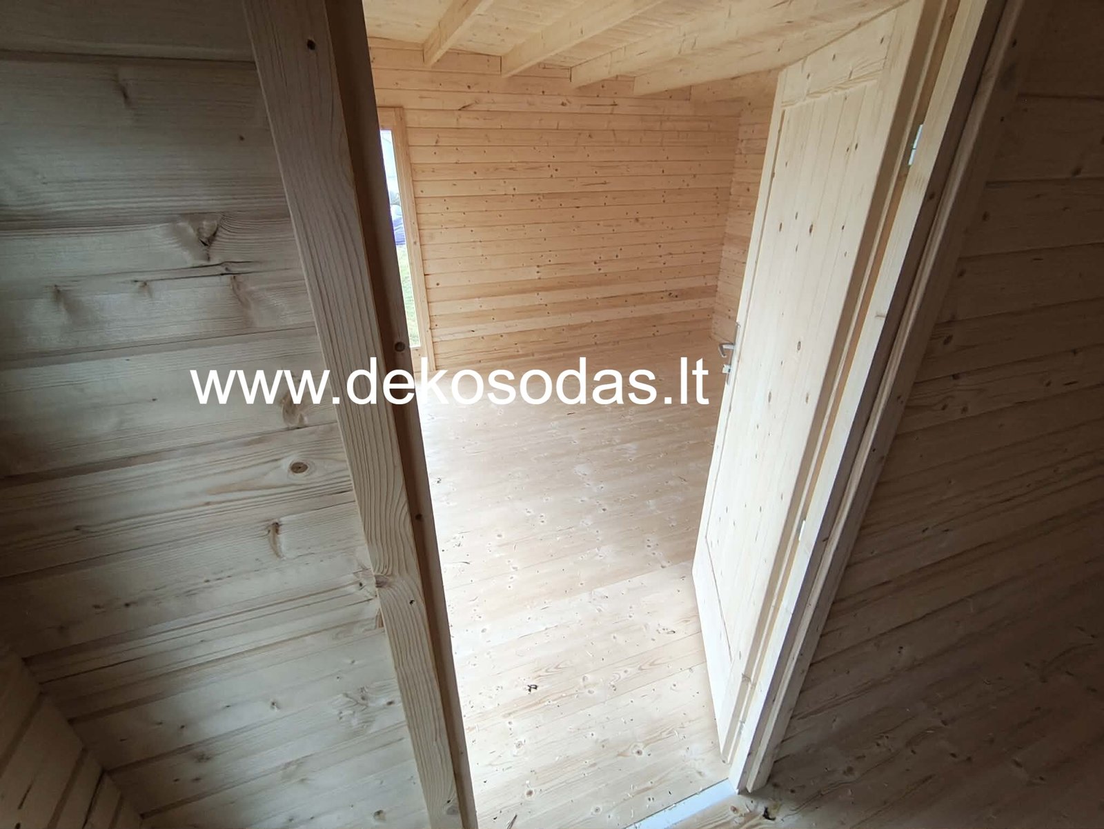 Namelis „Vitra 580“ – medinis sodo namelis su vitrininiais langais, 2 kambariais, 580 × 390 cm - Image 28