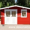 Medinis sodo namelis GreenHaven 40, 390×300 cm, su stiklinėmis durimis ir langais, 40 mm sienos, natūralios medienos