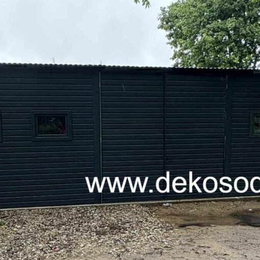 Skardinis angaras 6x10 m su suvirinta konstrukcija, montuojamas be grindų, DEKO SODAS projektas