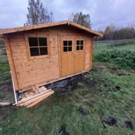 Medinis sodo sandėliukas Country impregnuotas 4x3 m.