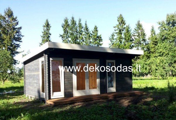 MEDINIS SODO NAMAS „MINDREN“ – 580×390 cm, 40 mm, su dviejomis patalpomis - Image 9