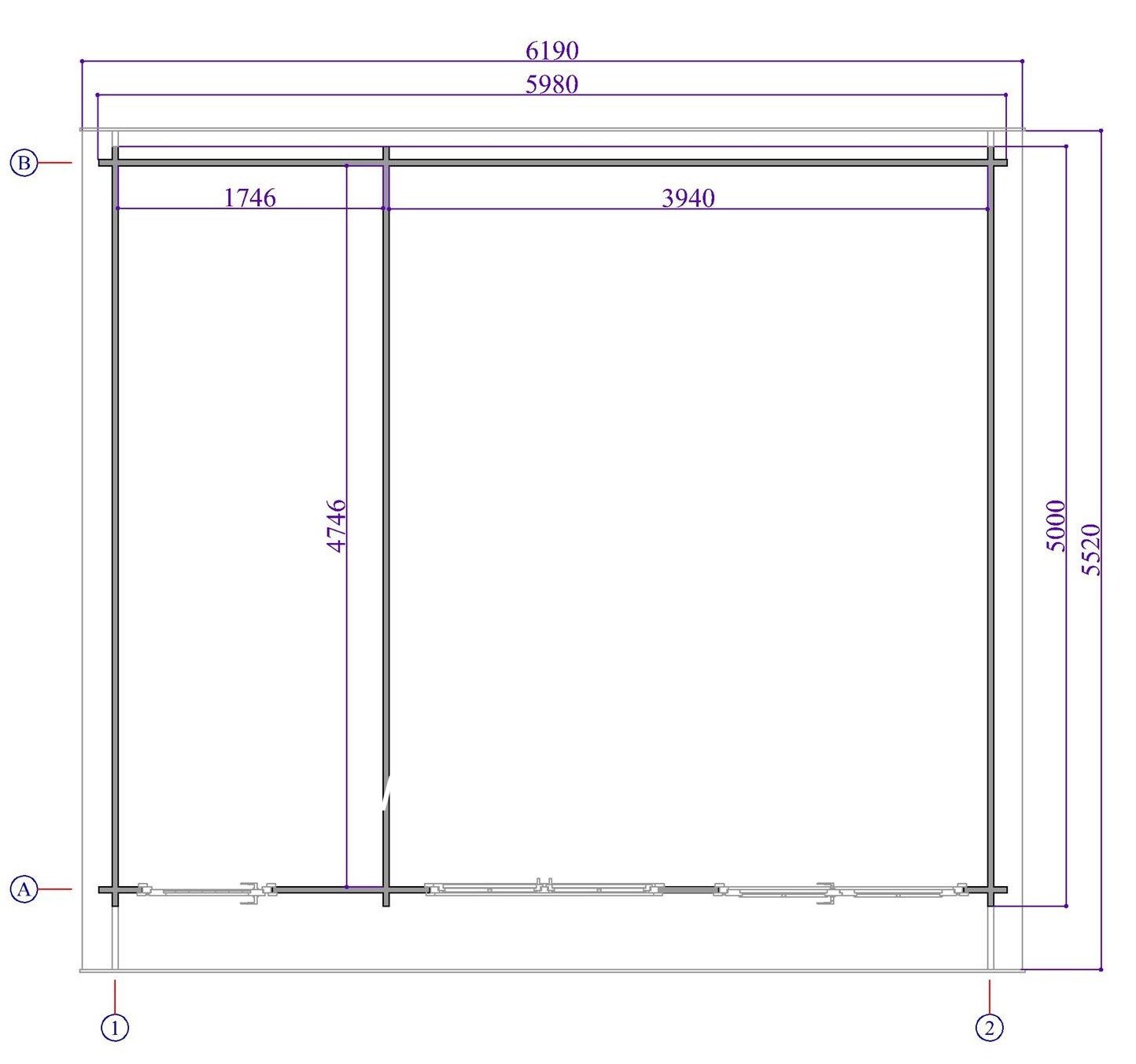 Medinis sodo namas „Minero Grande“ – 600×500 cm, 40 mm - Image 8