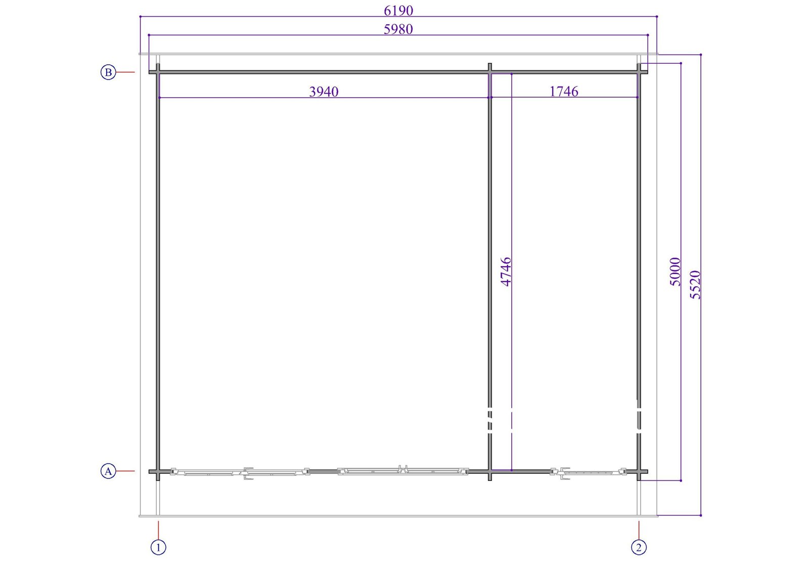 Medinis sodo namas „Minero Grande“ – 600×500 cm, 40 mm - Image 9
