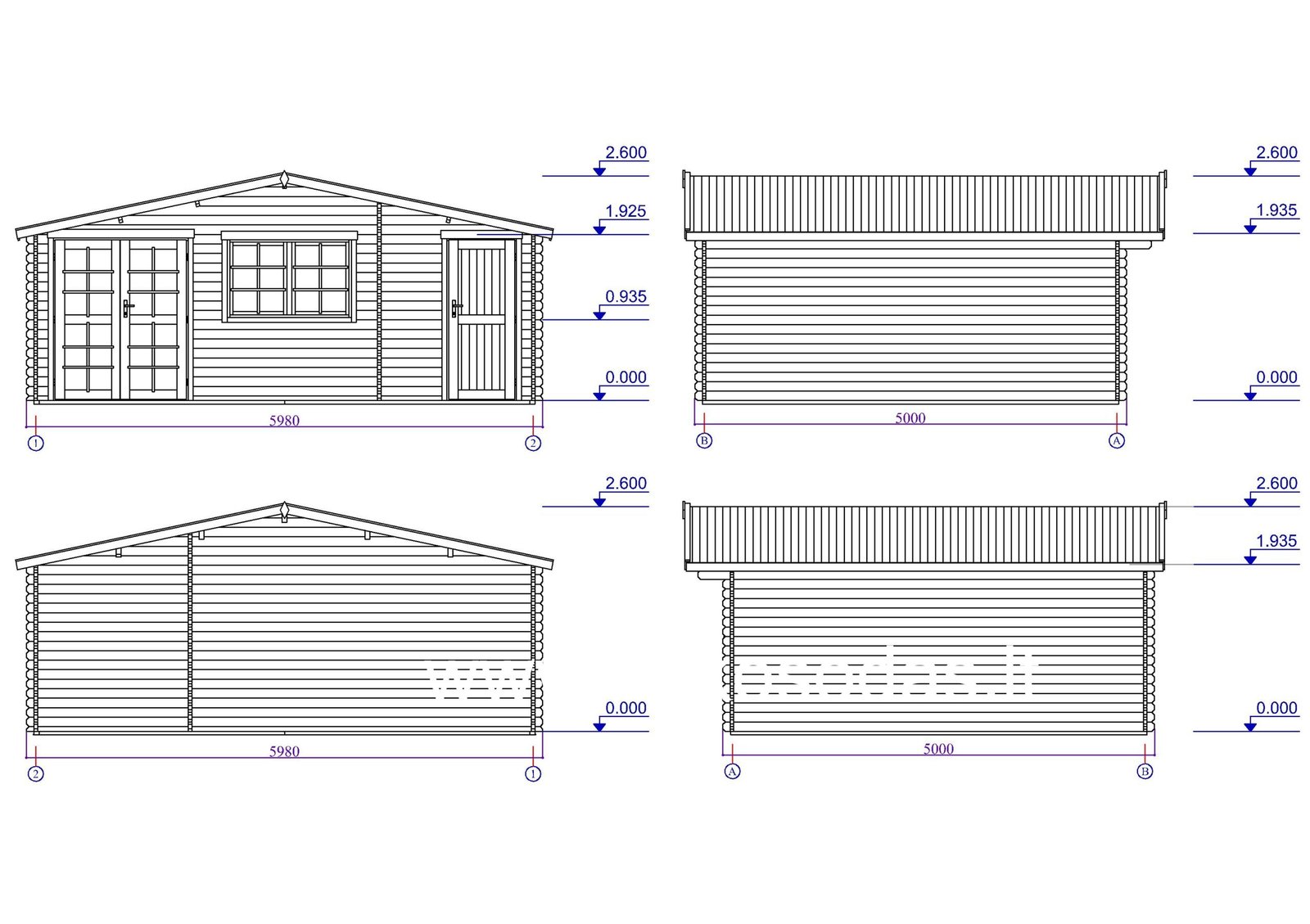 Medinis sodo namas „Minero Grande“ – 600×500 cm, 40 mm - Image 10