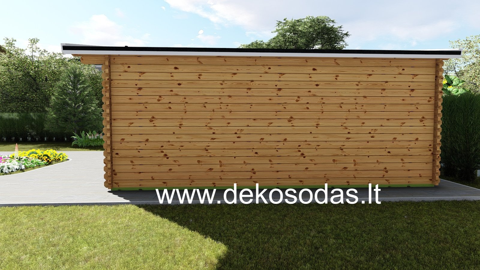 Medinis sodo namas „Minero Grande“ – 600×500 cm, 40 mm - Image 17