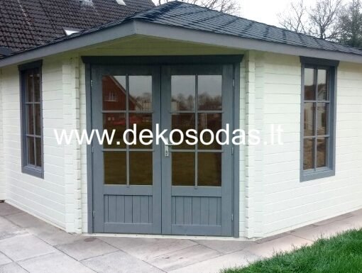 Kampinis sodo namelis 40 mm (400×400 cm) | Medinis namelis sodui