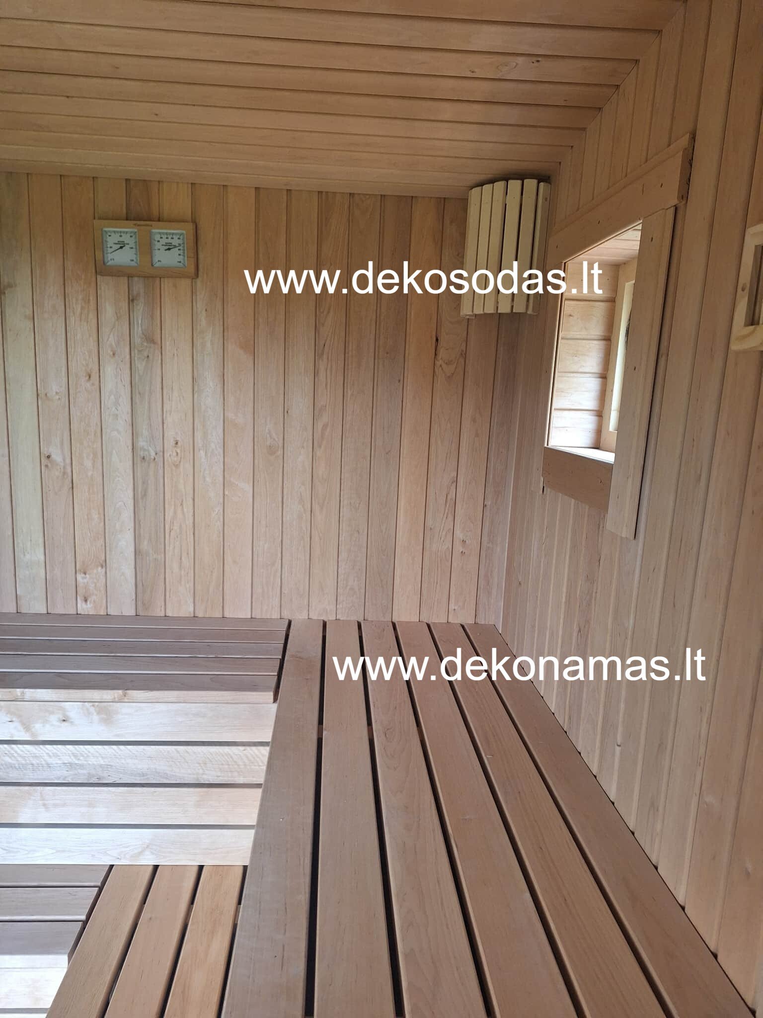 Karkasinė lauko pirtis 6×3 m – jau surinkta, paruošta naudojimui - Image 6