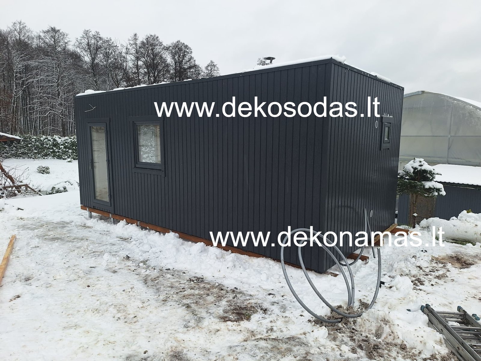 Pagaminta pagal užsakymą medinė pirtis – įvykdytas objektas