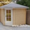 kampinis medinis sodo namelis 260x260 cm