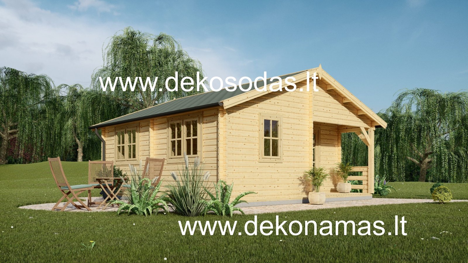 Romena namelis interjeras su vidaus grindimis