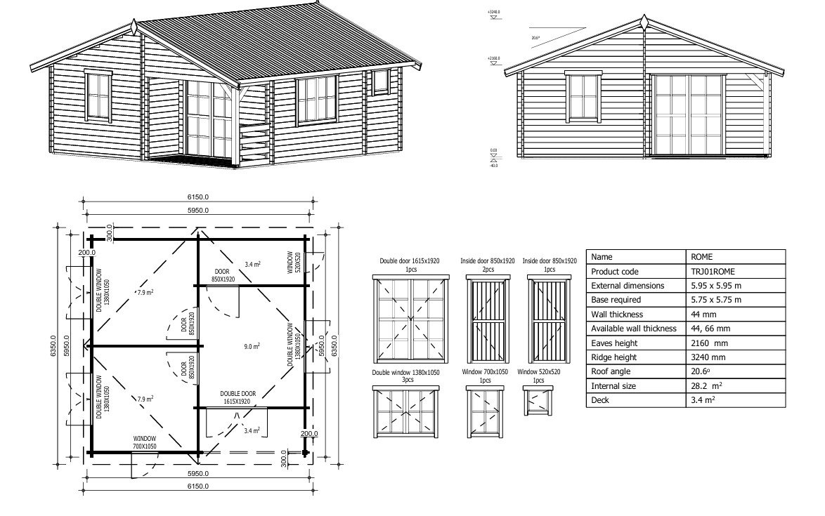 Romena namelis interjeras su vidaus grindimis