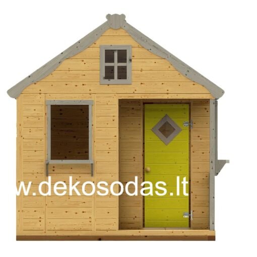 vaikiskas namelis, vaiku zaidimu namelis, medinis vaikiskas namelis, zaidimu namelis su terasa, vaiku namelis kieme, medinis namelis vaikams, zaidimu namelis lauke, vaiku namelis sodui