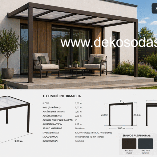 Moderni stoginė prie namo