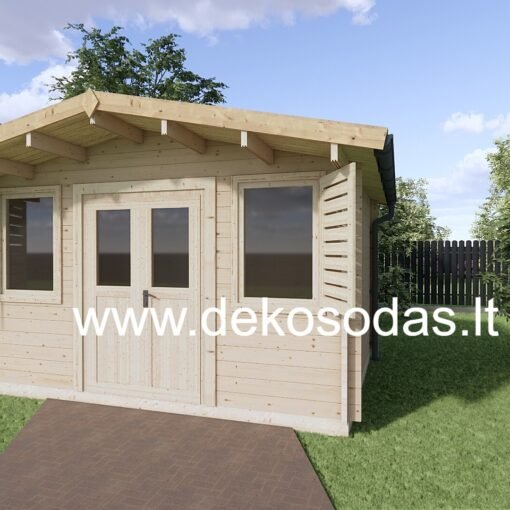 Medinis sodo namelis Pušynas 4x3 m