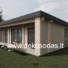 Medinis sodo namelis SAVANA 13,0 x 6,95 m su terasa