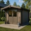 Medinis sodo namelis PETER 3x3 m iš 34 mm eglės medienos