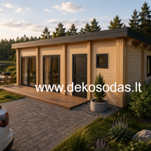 Medinis namas AURORA 46,7 m² iš 44 mm sienojų
