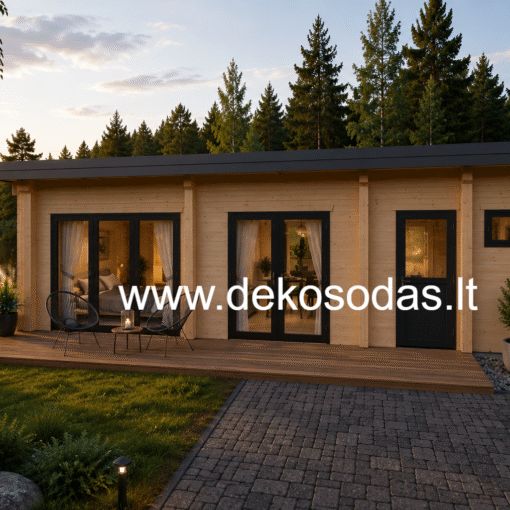 Medinis namas AURORA 46,7 m² iš 44 mm sienojų